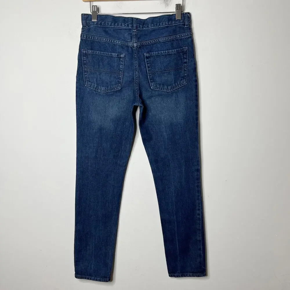 Children's Place Girl's Skinny Jeans 14 Dark Wash High Rise Denim 100% Cotton